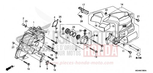 A.C. GENERATOR COVER VFR1200XH de 2017